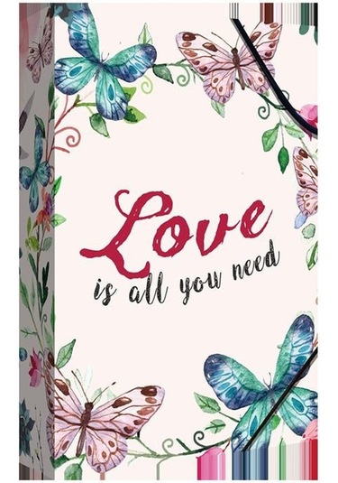 Noki Desenli Lastikli Kutu Klasör