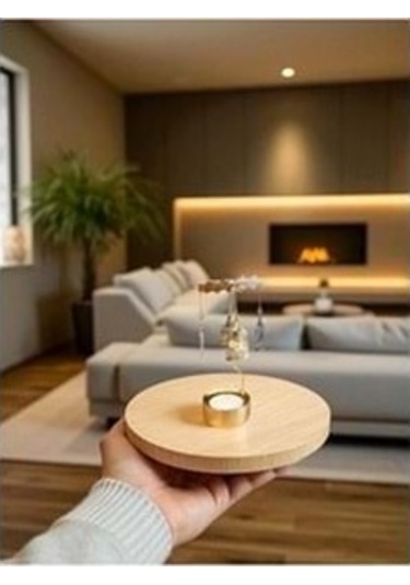 Isı İle Dönen Mumluk Bülbül Altın Kafeste Modeli, Dekoratif