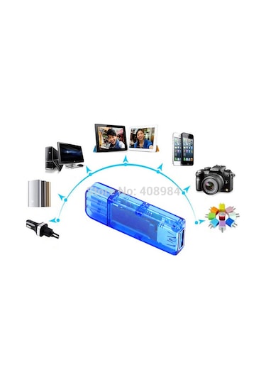 Usb Voltmetre Ampermetre Volt Amper Gerilim Ölçer Led Göstergeli