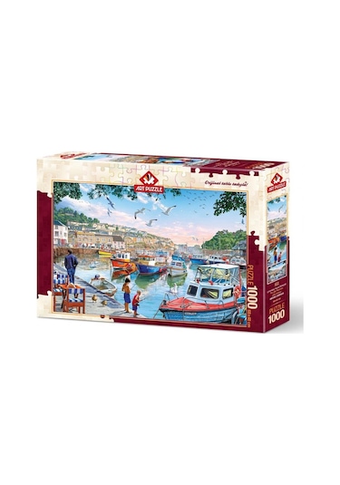 Art 1000 Parça Limandaki Küçük Balıkçılar Puzzle