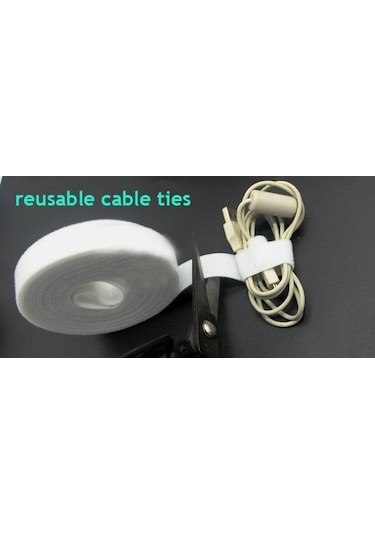 Beyaz Sırtsırta Cırt Bant, Kablo Düzenleyici Cırt Kablo Bağı