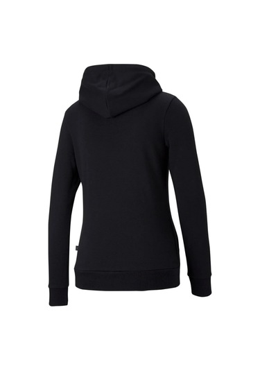 Puma Kadın Kapşonlu Ess Logo Hoodie Sweatshirt Siyah