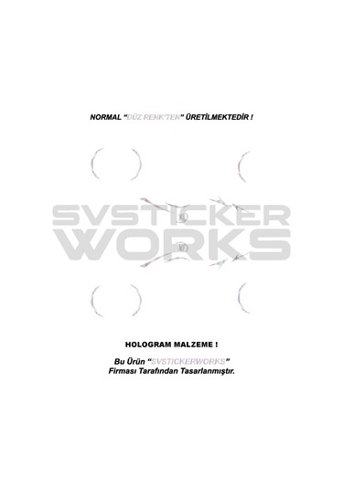 Mondial Drift L Sticker Set Paketi Jant li Hologram