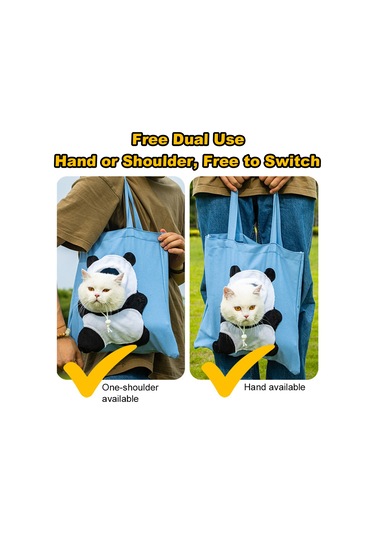 Geeksen Kedi Köpek Taşıma Çantası - 11 Pound'a Kadar Taşınabilir Çok Renkli Omuz Çantası Outdoor Seyahat İçin