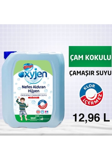 Bingo Oksijen Çam Kokulu Çamaşır Suyu 4 x 3240 ML