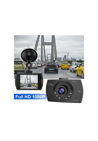 Ranyeek Araç Kamerası 1080p Full Hd, 120 Geniş Açı, Gece Görüşü, Döngü Kaydı Ve Park Modu, Araç İçi Dvr