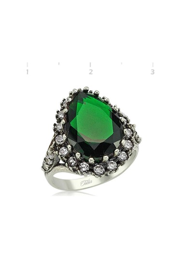 Gümüş Hürrem Sultan Bayan Yüzük (77925381)