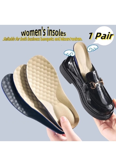 Fochsia Kadın Konforlu Tabanlık Esnek Spor Siyah 35-36 Destek Rahat