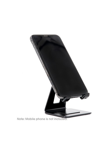 Suofeng Alüminyum Masaüstü Telefon Tablet Tutucu Tüm Telefonları Destekler Kaymaz Siyah