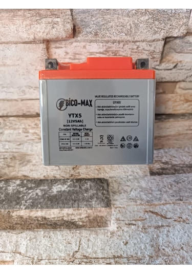 Ytx5 12v 5ah Motosiklet Aküsü 2024 Üretim Tarihli