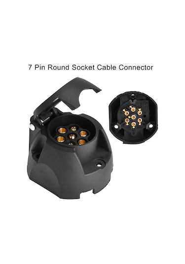 Geeroyoo 12v 7 Çekirdekli Sırt Çekici Soketi - Su Geçirmez, Dayanıklı - Ticari Araç, Kamyon, Çekici İçin