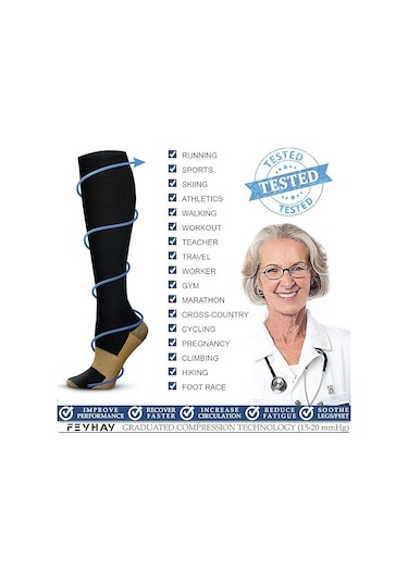 Lemestar Bakır Kompresyon Çorapları 3 Adet 15-20 Mmhg - Spor, Koşu, Dağcılık İçin Erkek/kadın - Kan Akışını Artırır, Yorumu Azaltır, Kuru Ve Konforlu Çok Renkli Lemestar Bakır Kompresyon Çorapları 3 Adet 15-20 Mmhg - Spor, Koşu, Dağcılık İçin Erkek/kadın - Kan Akışını Artırır, Yorumu Azaltır, Kuru Ve Konforlu Çok Renkli