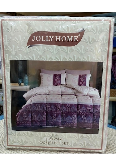 Jolly Home 4 Mevsim Tek Kişilik Kapitoneli Nevresim Takımı-sima G
