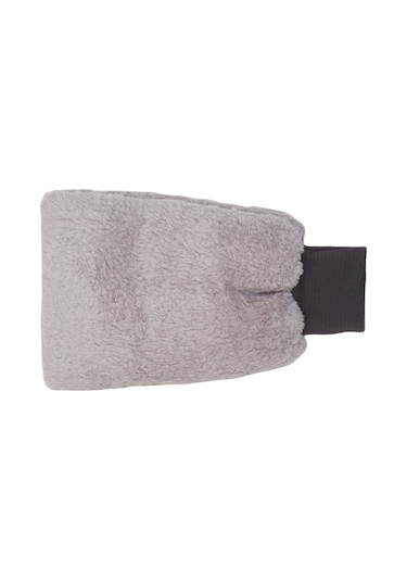 Welsoft Astarlı Araç Temizleme Mikrofiber Araba Cila Eldiveni Gri