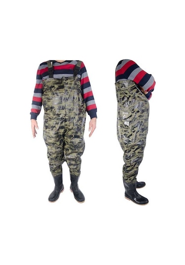 Gezer No:41 Kamuflaj Tulum Çizme Çok Renkli