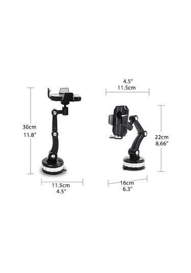 İthink 360 Derece Dönebilen Ayarlanabilir Araç İçi Telefon Tutucu