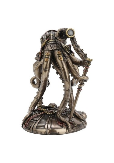 Veronese Design Steampunk Uzaylı Ahtapot Heykeli