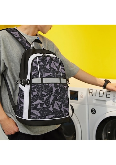 2101 Öğrenci Sırt Çantası Moda Günlük Rahat Sırt Çantası Siyah