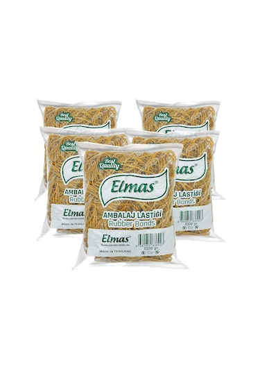 180 X 3 Mm Elmas Ambalaj Lastiği 5 Paket X 1000 Gram