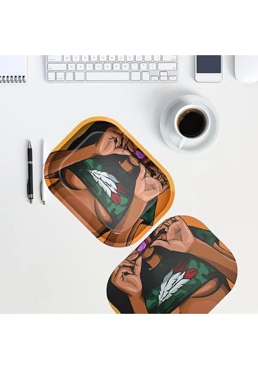 Willowhaven Chest Üst Vücut Desenli Dekoratif Sızdırmaz Kapaklı Metal Tepsi