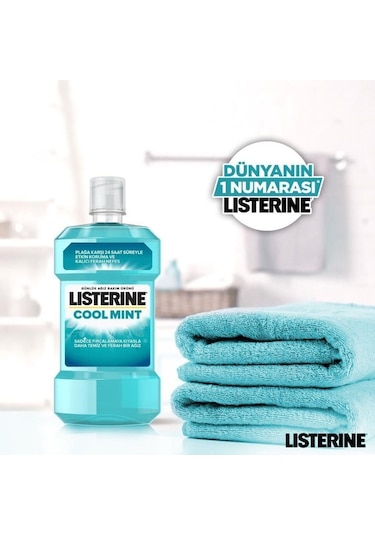 Listerine Ağız Bakım Suyu Cool Mint 500 ML + 250 ML