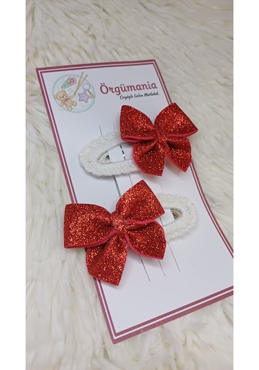 Yılbaşı Tokası- Kurdeleli Toka Kırmızı