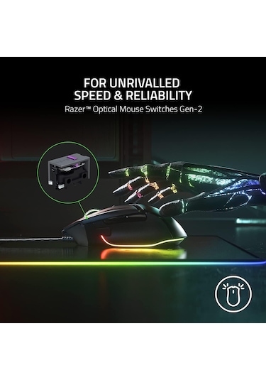 Razer Basilisk V3 - Kablolu, Özelleştirilebilir Oyun Faresi, Chro