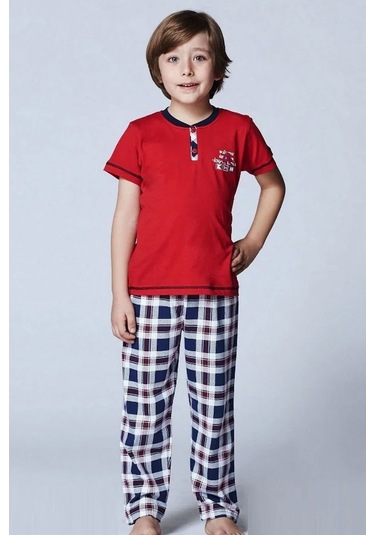 Roly Poly Erkek Çocuk Kısa Kollu Pijama Takımı (2813) (1-4 Yaş)