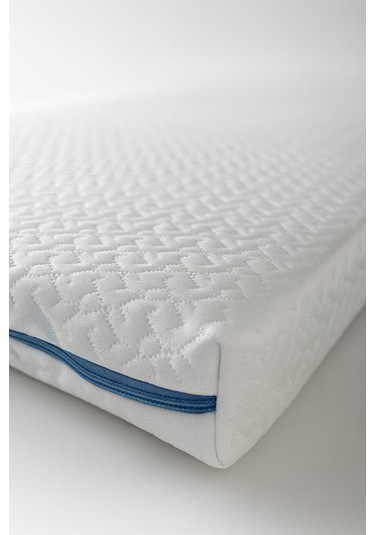 Visco Süngerli Ice Sleep Yıkanabilir Kılıflı Tek Kişilik Visco Yatak Pedi & Şiltesi Topper 5 Cm BEYAZ