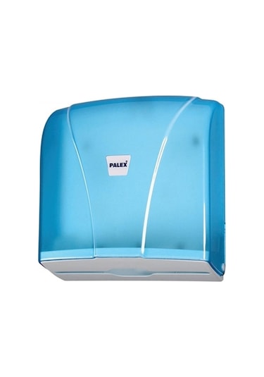 Palex 3464-1 Z Katlı  Havlu Dispenseri Şeffaf Mavi Şeffaf