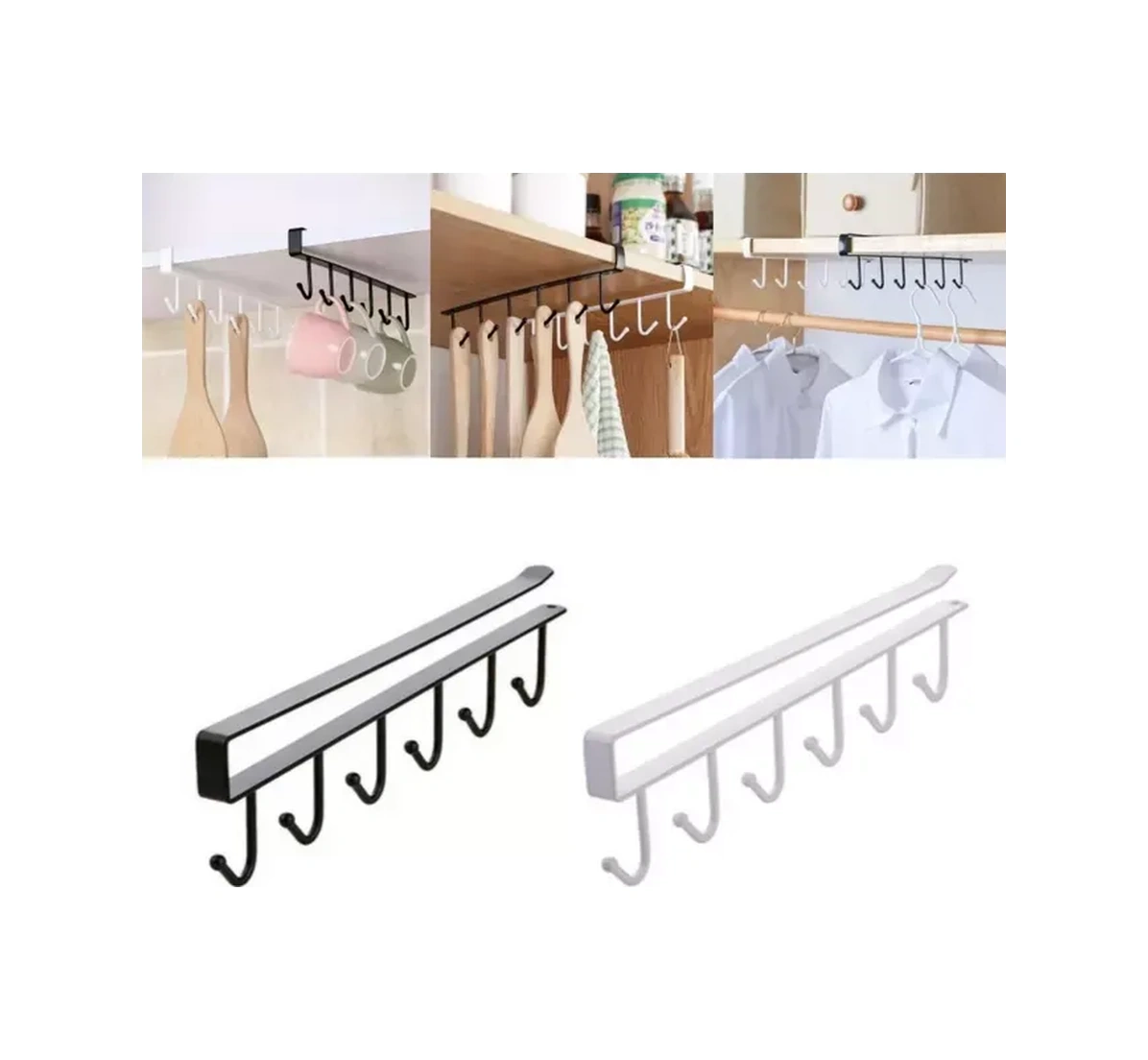 Sariana Mutfak İçin Kancalı Askılı Tutucu 310782849 Beyaz