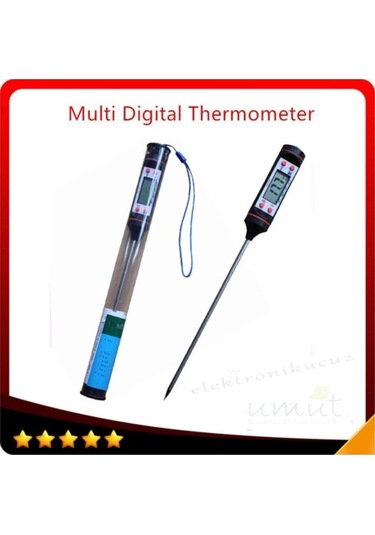 Tp Daldırma Saplama Tipi Dijital Gıda Sıcaklık Ölçer Termometre - Termometreler - 2 Yıl
