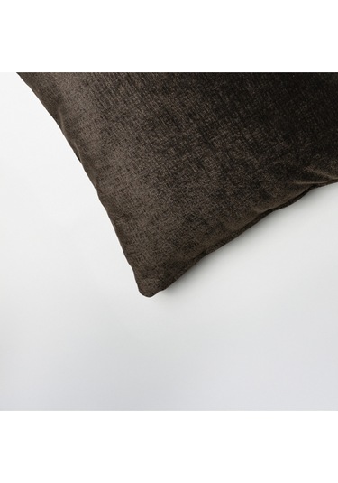 Sezyon Liza Desenli 50 50 Koyu Kahverengi Kırlent Kılıfı Koyu Kahverengi