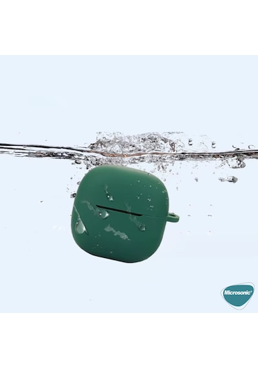 Microsonic Xiaomi Redmi Buds 6 Lite Kılıf Askılı Mat Silikon Beyaz