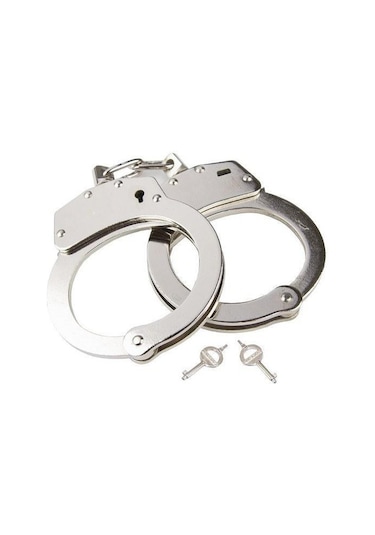 Masolet Polis Kelepçesi, Zincirli Çelik Kelepçe Gri