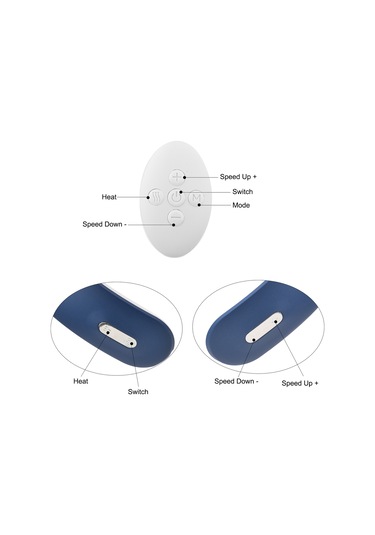 Hangfox Elektrikli Boyun Masaj Cihazı, Isıtma Özelliği, 5 Masaj Modu, 16 Seviye Güç Ayarı, Sesli Bildirim, Uzaktan Kumanda İle Mavi Mavi