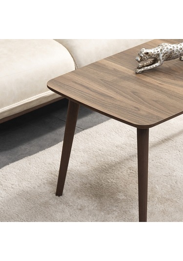 Vovvahome Luci Mdf Ahşap Orta Sehpa -Tesbih Cevizi