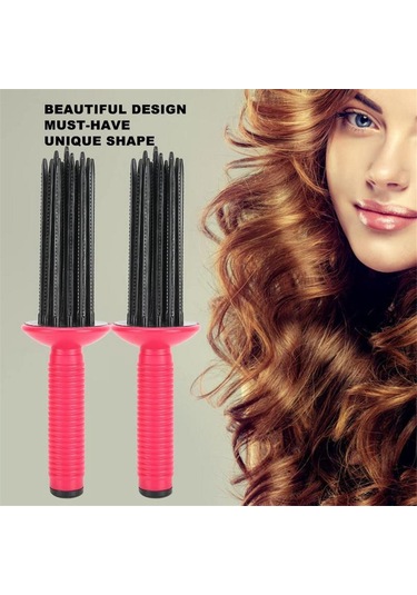 Xurunkeji Sıcak Hava Kıvırıcı Tarak Sıcak Hava Şekillendirici Fırça Saç Kıvırma Rulosu Tarak Hava Hacimli Tarak Saç Şekillendirici Rulosu Kıvırma Fırçası