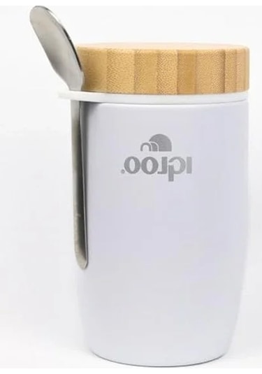 500 Ml Kapasiteli Bambu Yemek Termosu, Şık Ve Pratik Açık Kahverengi