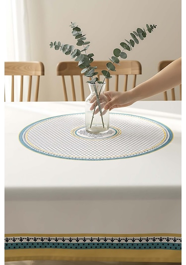 Safran Luxe Mutfak & Yemek Masası Örtüsü 150x250 Cm Çok Renkli