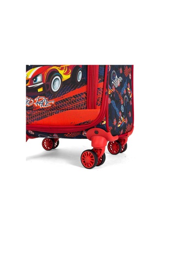 Çocuk Karakterli 4 Tekerlekli Valiz, Eğlenceli Seyahat Arkadaşı - Araba Araba