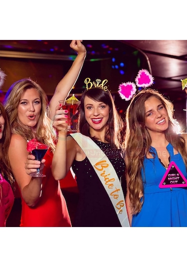 Bride To Be Kuşak Ve Bride Metal Taç Seti - Gümüş
