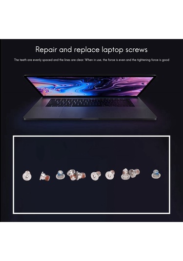 Macbook Pro Retina A1425 A1502 A1398 İçin 10 Paket Alt Kasa Vidaları