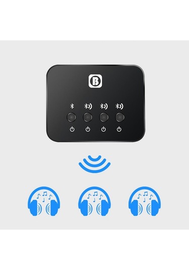 Bluetooth Verici Alıcı Kablosuz Adaptörü Hoparlör Tv Pc Araba