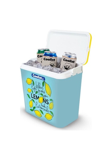Coolist Clb24lm 24 Litre Limon Desenli Buzluk + 2 Adet 400gr. Buz Kaseti Fr Clb24lm Çok Renkli