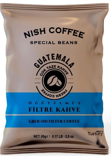 Nish Filtre Kahve Brazil Kolombiya Guatemala Etiyopya 4 x 80 G