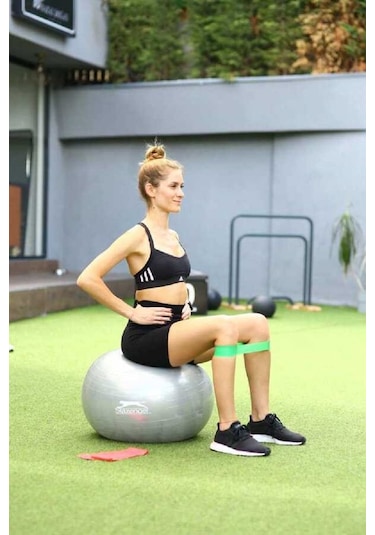 Slazenger Active Pilates Set 55 Cm Gymball + Pilates Bandı + Loop Band