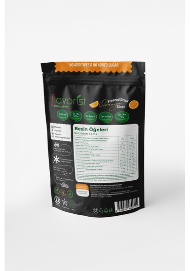 Dondurularak Kurutulmuş Portakal Dilimleri 20 Gram 2'li Paket
