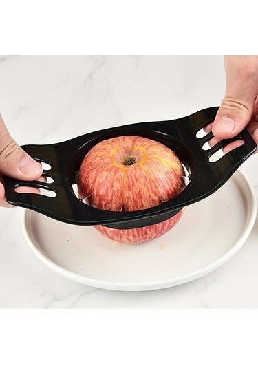 Tcherchi 1 Adet Elma Dilimleyici, Mutfak Aleti Siyah