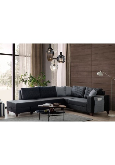 Eymense Loft Köşe Koltuk Takımı Antrasit Sol Köşe